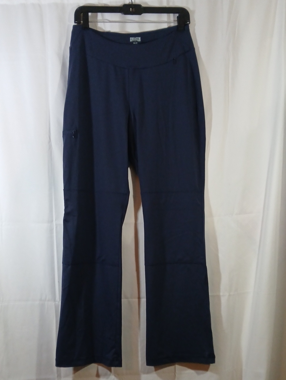 Duluth Trading Womens Medium Navy Blue Pants Knit Double Knee Bootcut